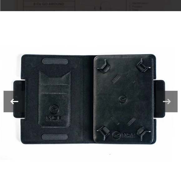 MyGoFlight iPad Mini/Universal Rotating Kneeboard Folio/leather/lapboard case - Picture 5 of 14